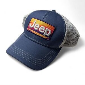 Jeep Navy and Silver Mesh Cap